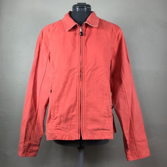 L.L.Bean Hidden Pocket Coral Soft Denim Jacket - Picture 1 of 6